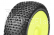 1/8 Off Road Buggy nalepené gumy, KOSMIC, žlté disky, Medium-Soft zmes, 1 pár