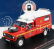 Alarme Land rover Defender 130 Pick-up Closed Vsab Tt Bmpm Sapeurs Pompiers Vehicule De Secours Et D'assistance Aux Victimes 1986 1:43 Red White