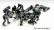 Americké diorámy Figúrky F1 Set 2 2020 - Dioráma Pit-stop Set 7 X Meccanici - Mechanics - With Decals 1:18 Black Green