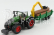 Bburago Fendt Vario 1000 Tractor With Trailer Trunk Transport 2016 - Trasporto Tronchi 1:50 Green Grey Wood