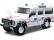 Bburago Land Rover Defender 110 1:50 biela – polícia
