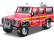 Bburago Land Rover Defender 110 1:50 červená – hasiči