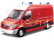 Bburago Mercedes-Benz Sprinter 1:50 červená – hasiči