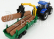 Bburago New holland T7.315 Traktor + stromový forwarder a drevo 1:50 Modrozelené drevo
