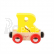 Bigjigs Rail Wagon Drevená vláčiková dráha - písmeno R Poškodený obal
