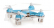 BAZÁR – RC dron Quadrocopter Blaxter X40, modrá