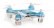 RC dron Quadrocopter Blaxter X40, modrá