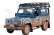 Britský Land rover Land Defender 90 Muddy (dirty Version) 1984 1:32 Blue Met