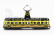 Corgi Tramvajový štetec Railcoach Blackpool Transport Interflora 1970 1:76 Žltá čierna