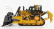 Dm-models Caterpillar Card11t Ruspa Cingolata - Škrabací pásový traktor 1:64 žltá čierna