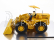 Dm-models Caterpillar Cat966a Ruspa Gommata - škrabací traktor - kolesový nakladač 1:50 žltá čierna