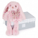 Doudou Histoire d´Ours Plyšová hračka ružový králik 25 cm