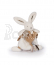 Doudou Plyšový králik s muchotrávkou 25 cm béžová