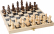 Drevené šachy s malou nohou