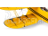 E-flite Waco 0.55m SAFE Select BNF Basic yellow