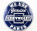 Edicola Príslušenstvo Kovová okrúhla doska - Chevrolet originálne diely 1:1 modrá biela