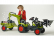 FALK – Šliapací traktor Claas Arion 410 s nakladačom, rýpadlom a vlečkou