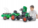 FALK – Šliapací traktor SuperCharger s vlečkou zelený