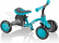 Globber - Detský bicykel 3v1 Deluxe modro-šedý