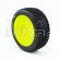 HOT DICE V2 BUGGY C1 (SUPER SOFT) lepené pneumatiky, žlté disky (2 ks)