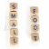 Hra na tvorbu drevených písmen Small Foot