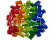 HUBELINO Guľôčková dráha – farebné kocky 60 kusov