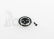 Kovový brzdiaci tanierik rotorovej hlavy / čierny pre T-REX 250/250 SE