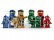 LEGO svietiaca kľúčenka – Ninjago Legacy zlatý Ninja