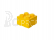 LEGO úložný box 250x250x180mm – žltý