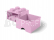 LEGO úložný box so zásuvkou 250x250x180mm – svetloružový