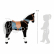 Malý sediaci kôň XL čierny so zvukom