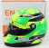 Mini prilba Schuberth prilba F3 Casco Prilba Dallara Team Theodore Racing - Prema Powerteam N 4 Európsky šampión 2018 Mick Schumacher 1:2 Zelená Žltá