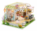 Miniatúrny domček pre dve deti Mačacia kaviareň so záhradou
