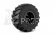 MONSTER TRUCK 141/75mm lepená guma, čierne disky s 12mm šesťhranom, 2 ks.