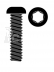 Oceľová imbusová skrutka so šošovkovitou hlavou, M3x6mm, 10 ks
