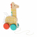 Petit Collage ťahacia hračka žirafa
