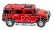 RC auto mini Hummer H2, červená