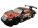 RC Car závodný model s kužeľmi 1:43, čierno červený