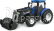 RC kovový traktor Korody s čelným nakladačom 8-kolesový 1:24, modrý