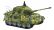 RC Tank King Tiger 1:72, zelená farba
