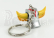 Robot Hl-pro Goldrake - Portachiavi - Prívesok na kľúče Postavička Grendizer Goldrake Ufo Robot 1:144 Modrá Strieborná Žltá