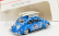 Schuco Volkswagen Beetle Kafer Maggiolino so surfovacím doskou Peace & Love 1955 1:64 Svetlomodrá