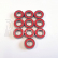 SWORKz guľkové ložiská s červenou gum. prachovkou 8 x 16 x 5 mm, 10 ks