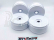 TPRO 1/8 Off-Road disky Pro-XR Race Soft/mäkká tvrdosť, biele, 4 ks