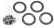 Traxxas hliníkový beadlock krúžok 2,2 čierny (4)