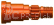 Traxxas hliníkový hriadeľ kolesa oranžový (1) (pre #7750X)