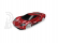 Traxxas karoséria Ford GT červená: 4-Tec 2.0