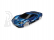Traxxas karoséria Ford GT modrá: 4-Tec 2.0