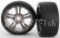 Traxxas koleso, disk Split-Spoke čierny chróm, pneu slick S1 (2) (zadný)