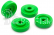 Traxxas podložka disku kolesa zelená (4)
